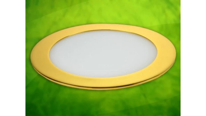 Panel led okragły Round 12W 230V złoty DW