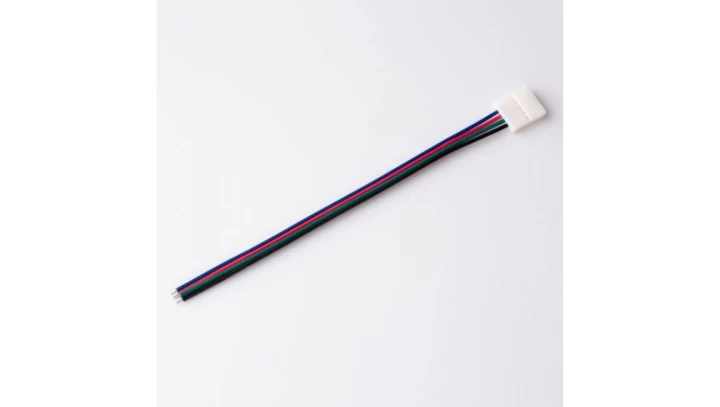 Złączka LED RGB 10mm jednostronna z przewodem