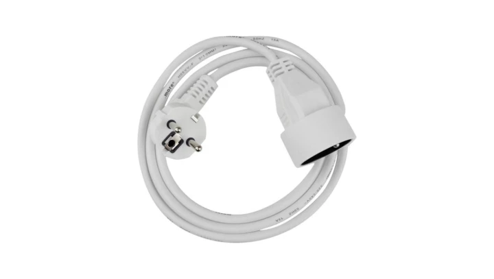Przedłużacz 1 gniazdo 1.5m z/u 3x1.0mm2 BIAŁY