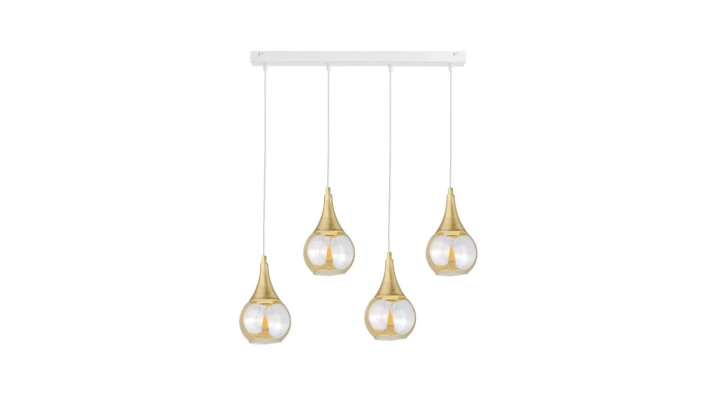 Lampa wisząca 4xE27 LACRIMA WHITE
