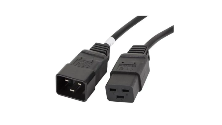Przedłużacz kabla zasilającego IEC 320 C19-C20, do UPS