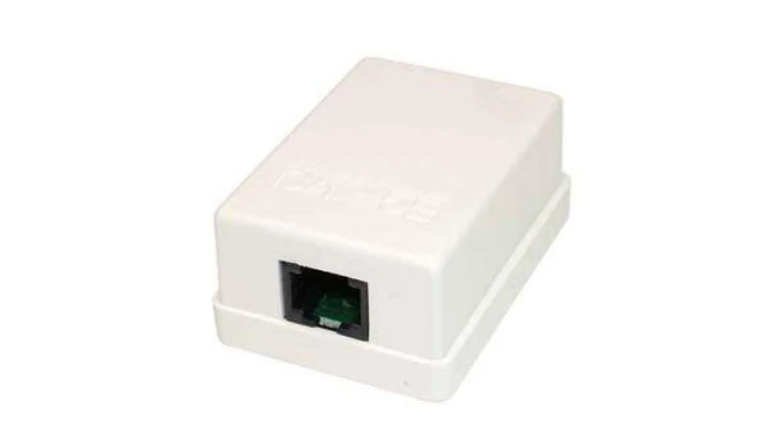 Gniazdo modularne natynkowe 1xRJ-45 kat.5e 8p8c Krone