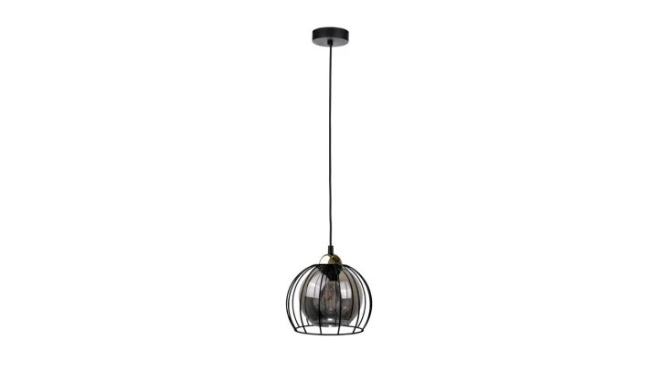 Lampa wisząca nowoczesna loftowa 1xE27 SOLO BLACK/GOLD