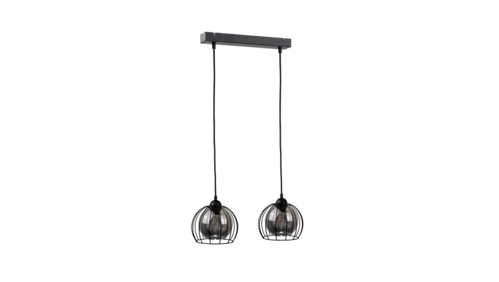 Lampa wisząca loftowa nowoczesna 2xE27 SOLO BLACK