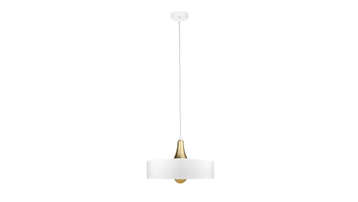 Lampa wisząca nowoczesna 1xE27 EOS WHITE/GOLD