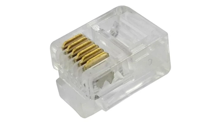 Wtyk telefoniczny RJ-12 6p6c /opak = 100szt/