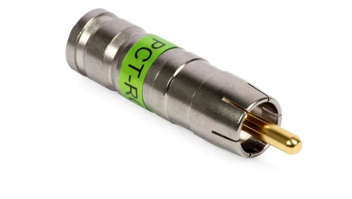 Wtyk RCA kompresyjny złącze PCT seria 9