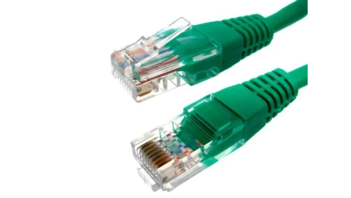 Kabel patchcord UTP5 1,5m zielony