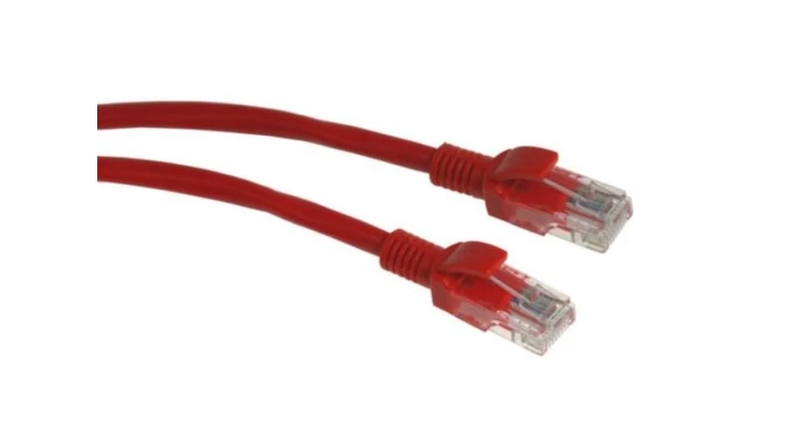 Kabel patchcord UTP5 1,0m czerwony
