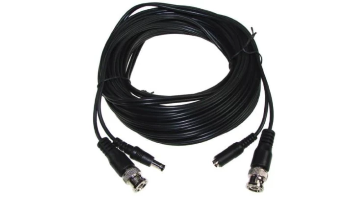 Kabel BNC(wtyk-wtyk)+DC 2,1/5,5(wtyk-gniazdo) 25m