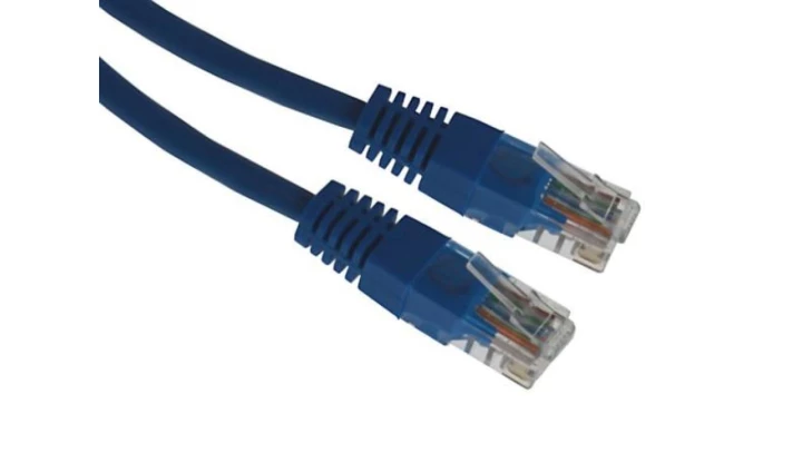 Kabel patchcord UTP5 1,5m niebieski
