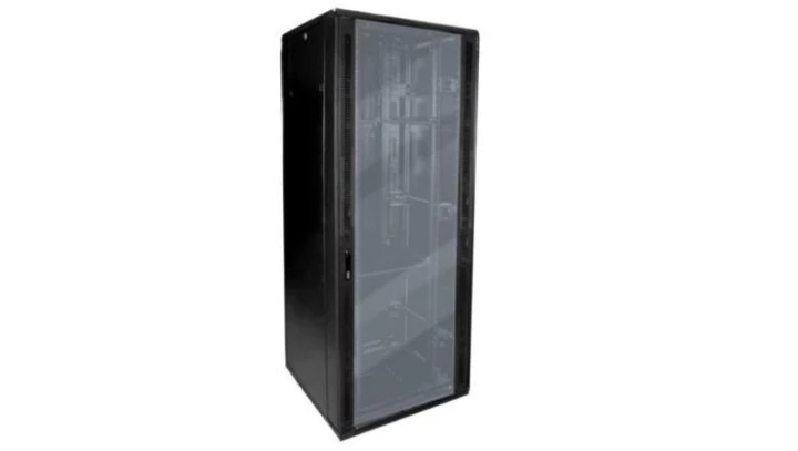 Szafa 19iquot/br stojąca 42U 600x800 BETA RAL9004 szkło