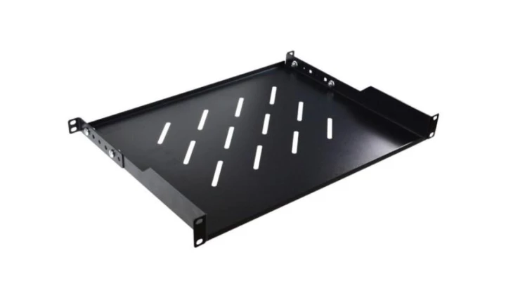 Półka regulowana 19iquot/br 1U głębokość 300mm V RAL9004