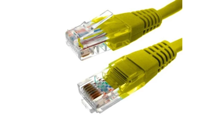 Kabel patchcord UTP5 15m żółty -