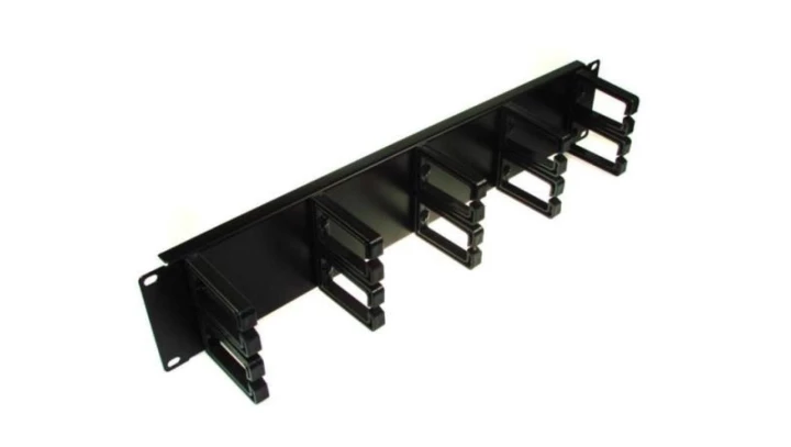 Organizator kabli 2U 10 uchwytów plastik-