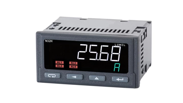 Programowalny miernik prądu i napięcia stałego. N32H 230000000M0 Zasilanie 20-40V a.c. / 20-60V d.c. RS485 wyj. Analog