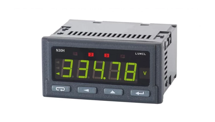 Programowalny miernik prądu i napięcia stałego. N30H 210000P0 Zasilanie 20-40V a.c. / 20-60V d.c. RS485 wyjscie analogowe
