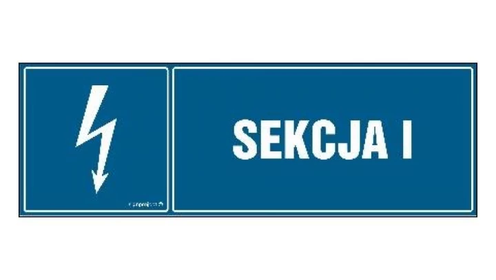 ZNAK - HH046 Sekcja I 20 x 6,7 cm PN - Płyta 1mm