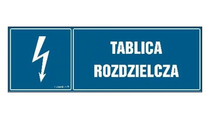ZNAK - HH053 Tablica rozdzielcza 15 x 5 cm PN - Płyta 1mm