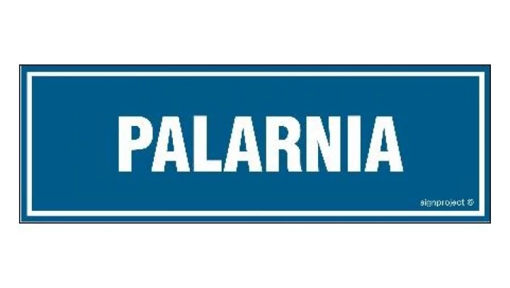 ZNAK - NC036 Palarnia 30 x 10 cm PN - Płyta 1mm