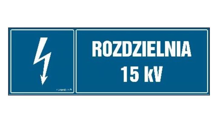 ZNAK - HH041 Rozdzielnica 15 kV 20 x 6,7 cm PN - Płyta 1mm