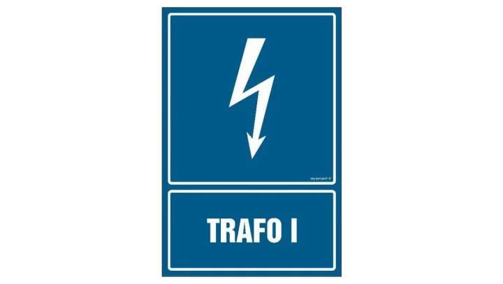 ZNAK - HG043 Trafo I 30 x 45 cm FN - Folia samoprzylepna