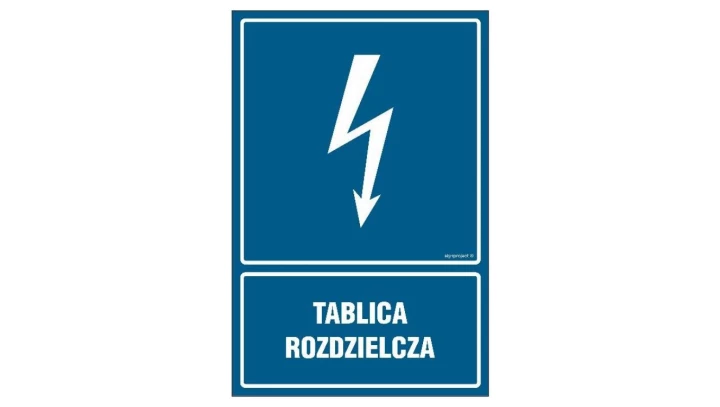 ZNAK - HG049 Tablica rozdzielcza 50 x 75 cm FN - Folia samoprzylepna