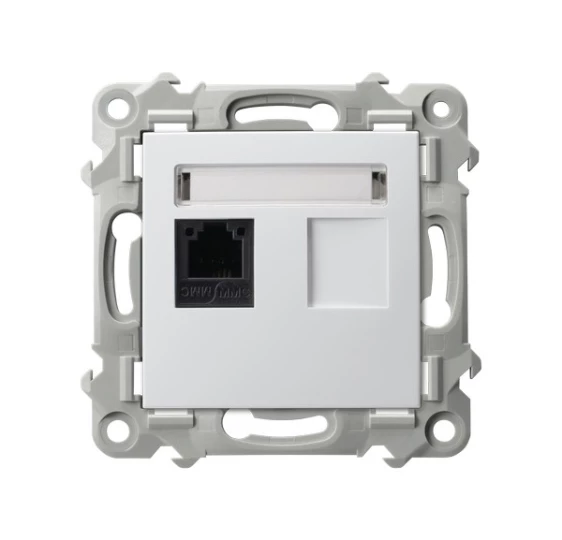 SZAFIR Gniazdo telefoniczne pojedyncze biały GPT-1Z/m/00