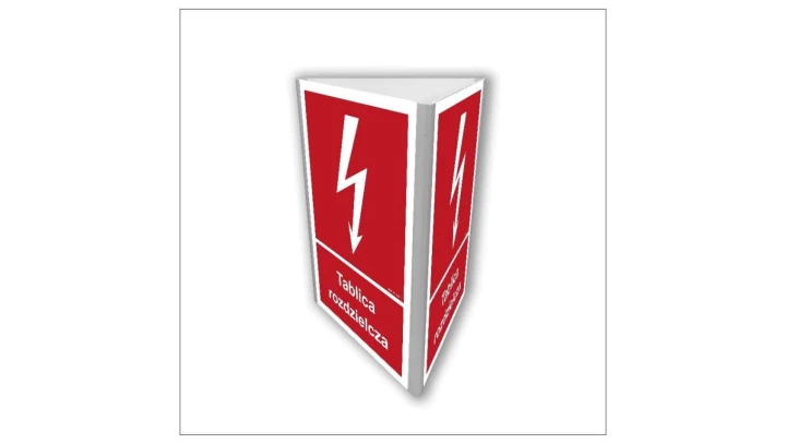 ZNAK - BC809 Tablica rozdzielcza (3D dościenny 35 x 52,5 cm PN - Płyta 1mm