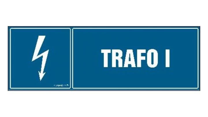 ZNAK - HH038 Trafo I 30 x 10 cm FN - Folia samoprzylepna