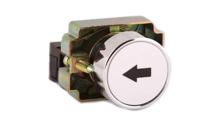 PRZYCISK STEROWNICZY Z SYMBOLEM STRZAŁKI CZARNY GB2-3341