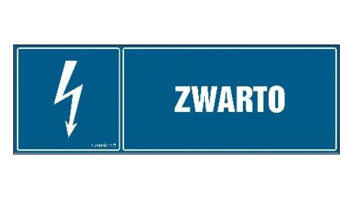 ZNAK - HH004 Zwarto 30 x 10 cm FN - Folia samoprzylepna