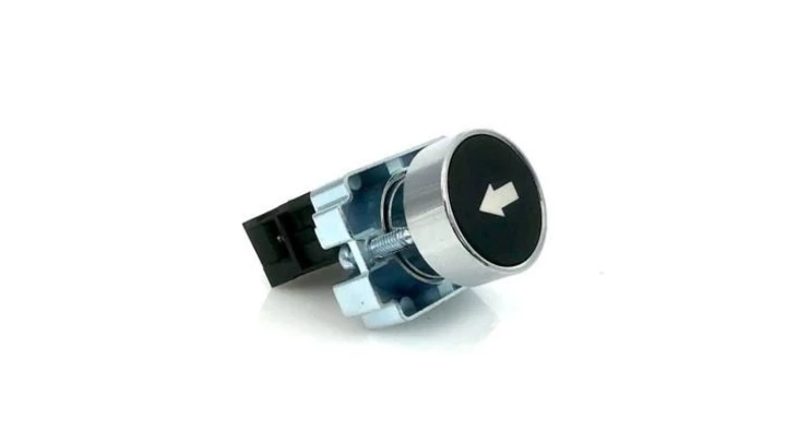 PRZYCISK STEROWNICZY Z SYMBOLEM STRZAŁKI CZARNY GB2-BA3351