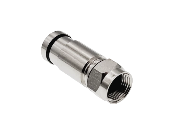 Złącze F kompresyjne RG6, średnica tulei wewnętrznej 4.80 mm (0,1) RGTec