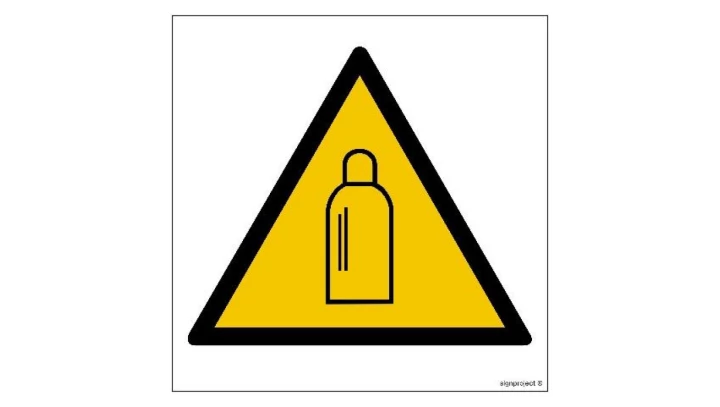 ZNAK - GE024 Uwaga! Butle 25 x 25 cm PN - Płyta 1mm