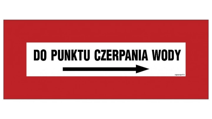 ZNAK - BC117 Ppoż.zbiornik wody ... m3 głębokość zbiornika ... m 50 x 40 cm KS - Folia podłogowa foto.