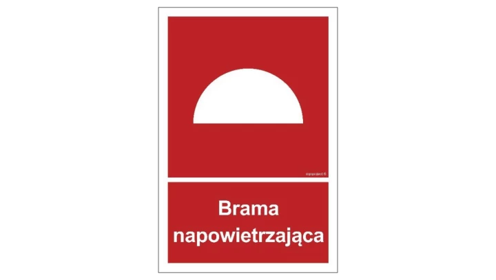 ZNAK - BC061 Brama napowietrzająca 25 x 37 cm KS - Folia podłogowa foto.