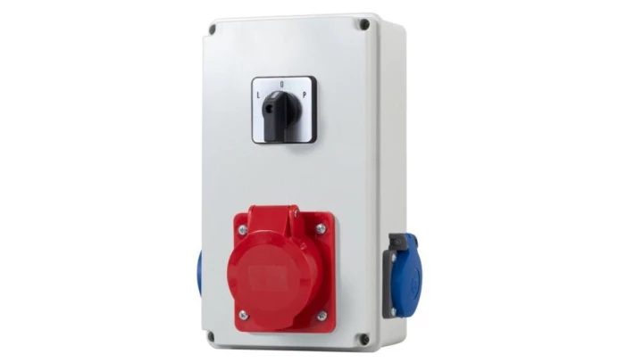 Rozdzielnica BICO - gniazda 16A 5p, 2x230V, L/P(16A)