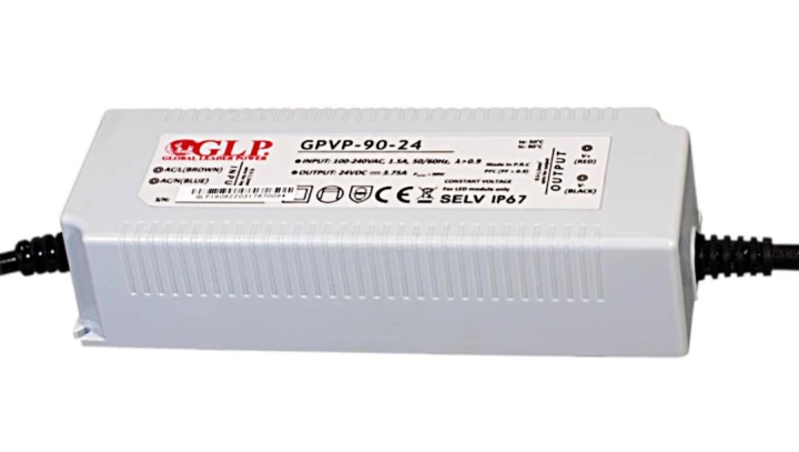 Zasilacz GPVP 90W 12VDC ip67 gpvp-90-12 7,5A z filtrem pfc glp do led