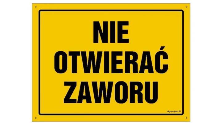 ZNAK - OA176 Dopuszczalne obciążenie 250 kg/m2 30 x 21,5 cm BN - Płyta żółta 0,6mm