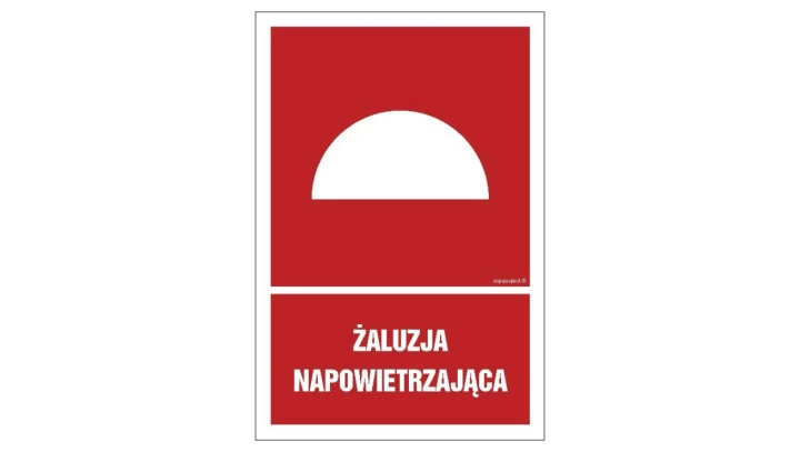 ZNAK - BC065 Żaluzja napowietrzająca - arkusz 9 naklejek 5 x 7,4 cm FS - Folia samoprzylepna foto.