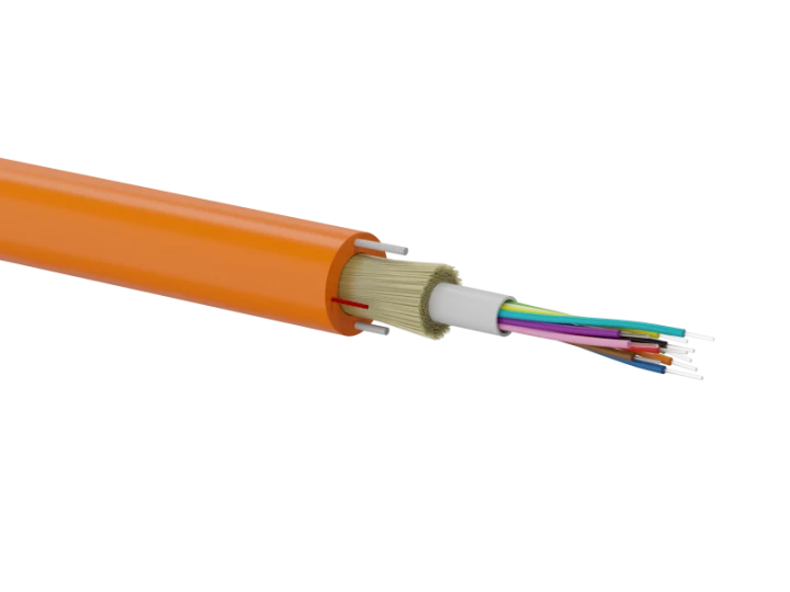 Kabel światłowodowy OS2 zewnętrzny DAC do układania w ziemi, pomarańczowy SM 4J 9/125 G652D Fca PE ALANTEC /bębnowy/