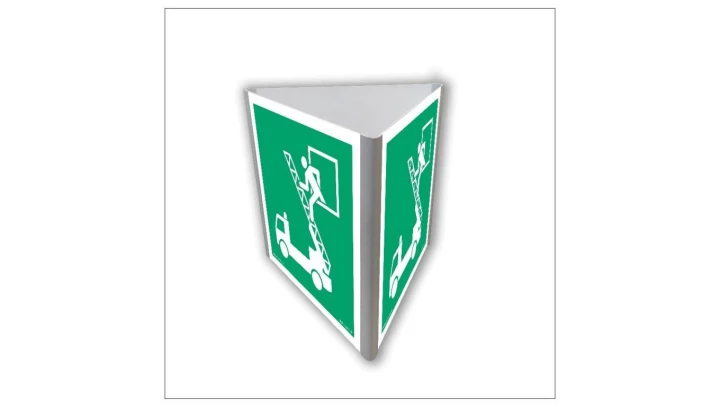 ZNAK - AE817 Okno ratunkowe (3D dościenny) 15 x 15 cm PS - Płyta 1mm foto.