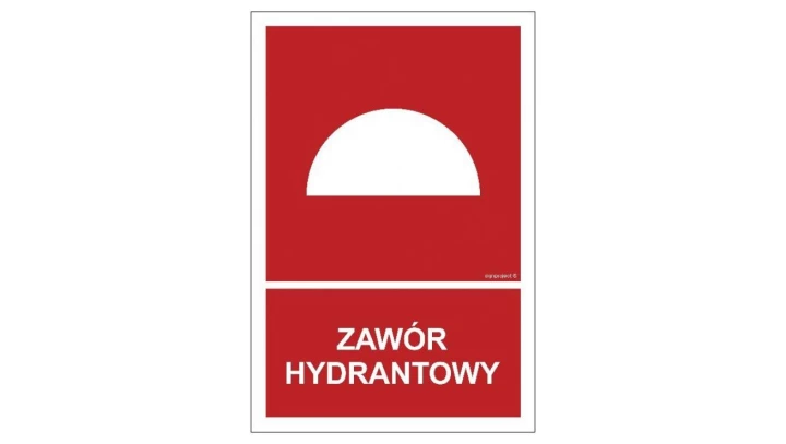 ZNAK - BB015 Zawór hydrantowy 50 x 74 cm TS - Płyta TD foto.