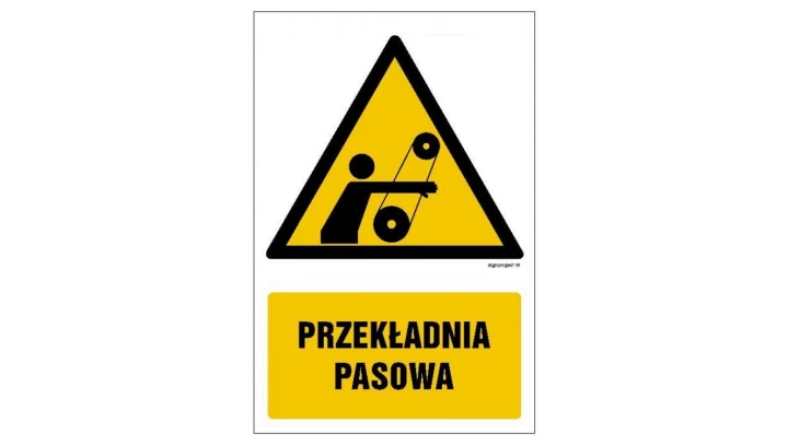 ZNAK - GF068 Przekładnia pasowa 30 x 45 cm KN - Folia podłogowa