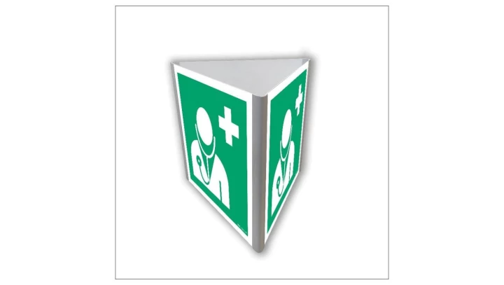 ZNAK - AE809 Lekarz (3D dościenny) 10 x 10 cm PN - Płyta 1mm