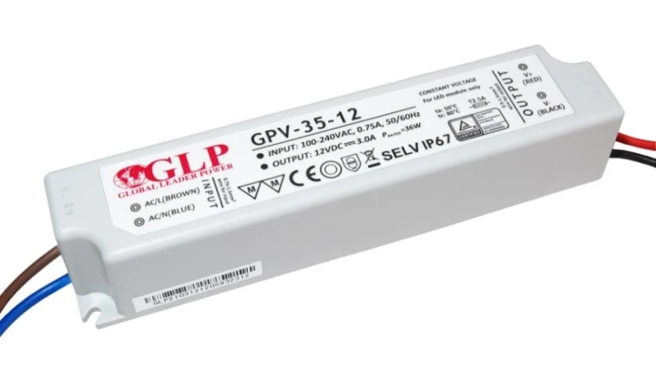 Zasilacz 5V/5A, CV, non-PFC, IP67 plastic