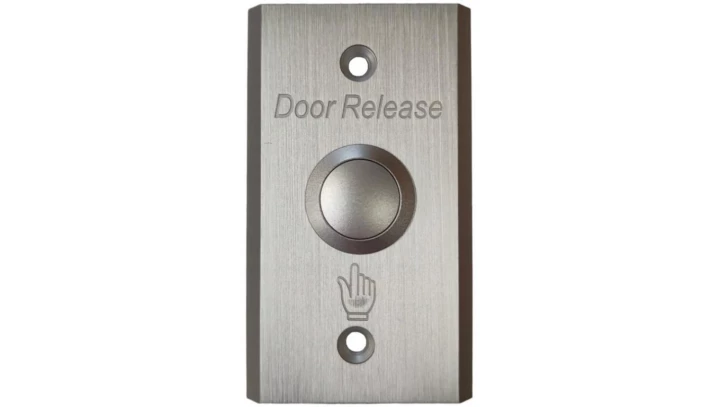 Metalowy podtynkowy przycisk wyjścia otwarcia drzwi NO/NC/COM, 86x50mm Fox W84