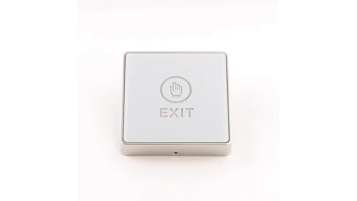 Przycisk wyjścia, otwacia drzwi, natynkowy, dotykowy, podświetlenie LED, NO/NC/COM, biały 86x86 Fox C4