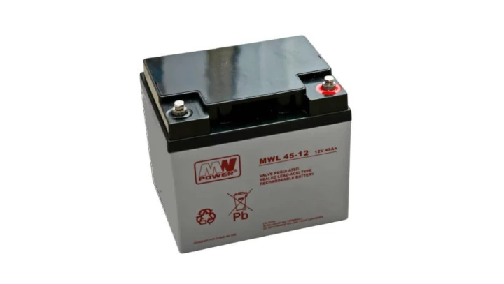 Akumulator AGM 12V 45Ah 14kg (196x165x170mm) MWL 45-12
